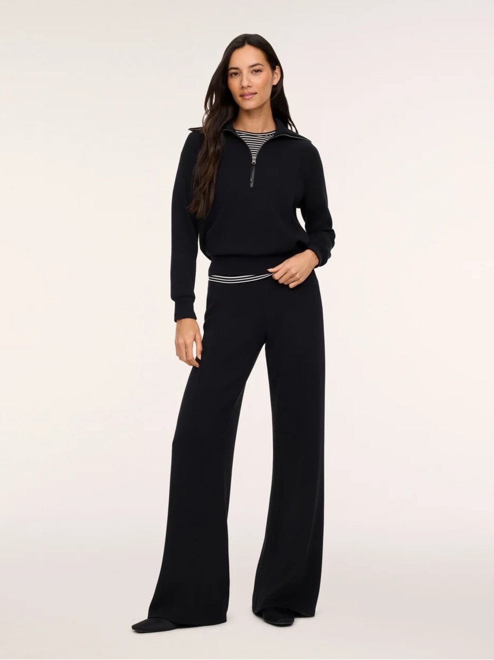 NWT SPANX AirEssentials® Wide Leg Pant in Black 1X